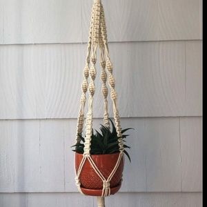 Macrame plant hangers